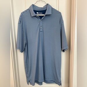 Men's Onward Reserve Golf Polo Collared Shirt Striped Size Large